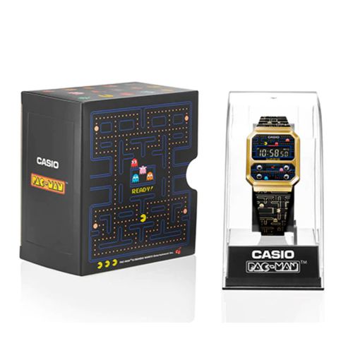 Reloj Vintage casual correa de acero inoxidable A-100WEPC-1B