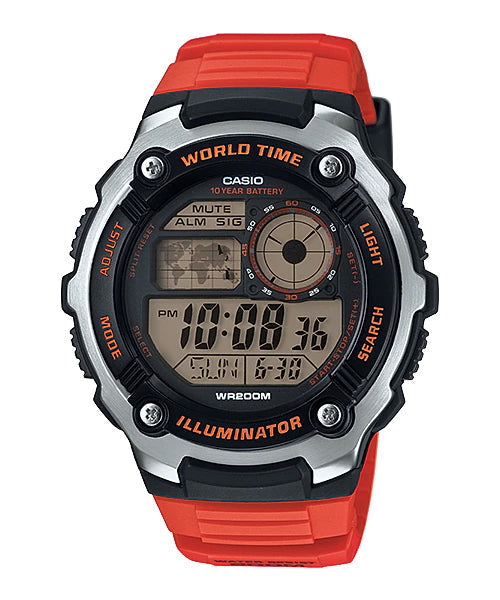 Reloj casual correa de resina AE-2100W-4AV