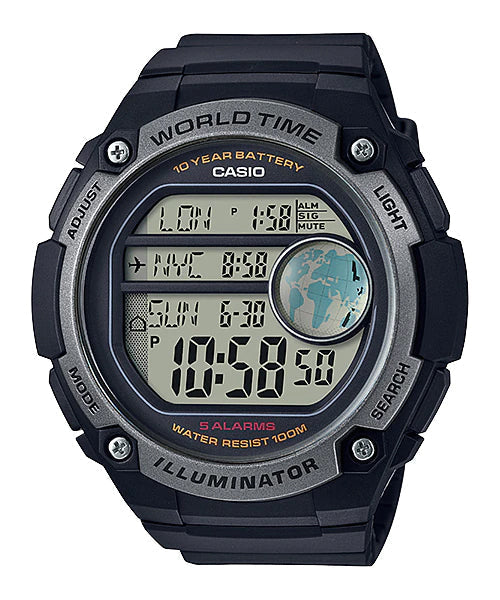 Reloj casual correa de resina AE-3000W-1AV