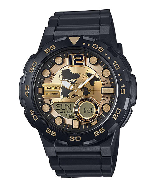 Reloj casual correa de resina AEQ-100BW-9AV