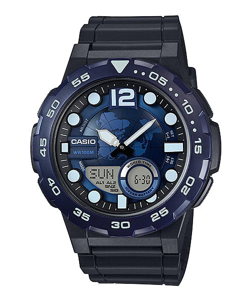Reloj casual correa de resina AEQ-100W-2AV