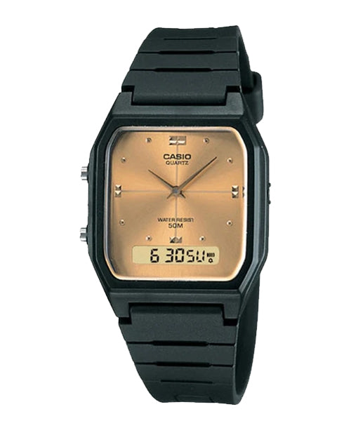 Reloj casual correa de resina AW-48HE-9AV