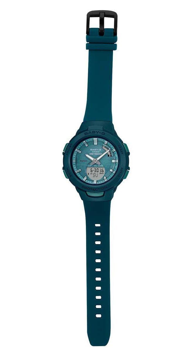 Reloj Baby-G deportivo correa de resina BSA-B100AC-3A
