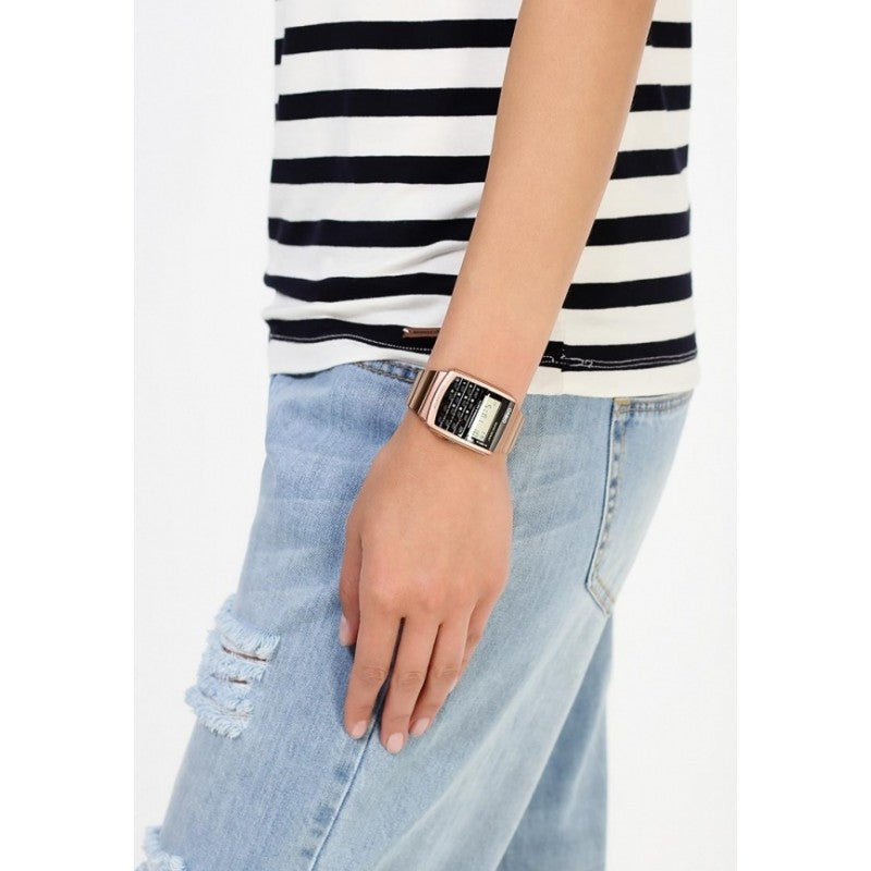 Reloj Vintage casual correa de acero inoxidable CA-506G-9A