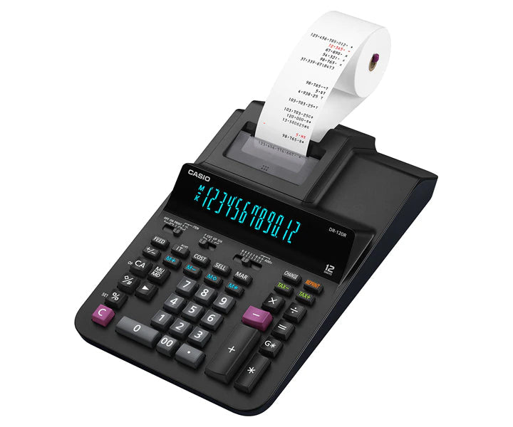 Calculadora con impresora DR-120R-BK