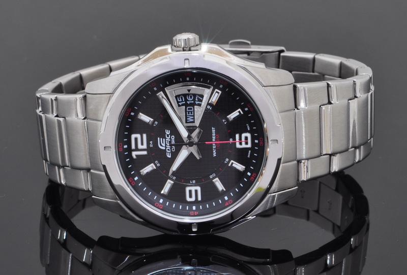 Reloj Edifice casual correa de acero inoxidable EF-129D-1AVU