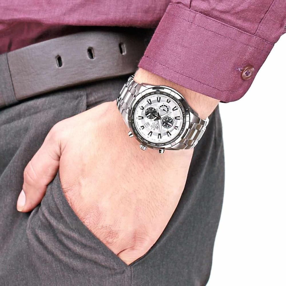 Reloj Edifice casual correa de acero inoxidable EF-539D-7AVU