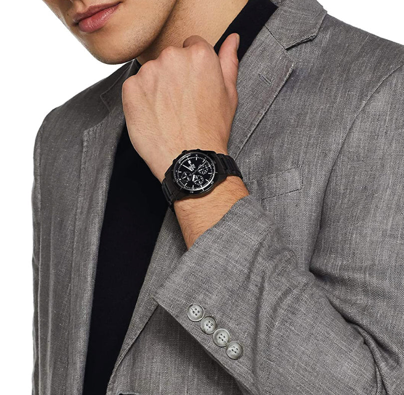 Reloj Edifice casual correa de acero inoxidable EFR-526BK-1A1V