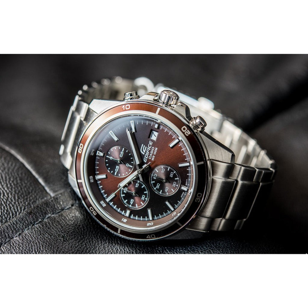 Reloj Edifice casual correa de acero inoxidable EFR-526D-5AV