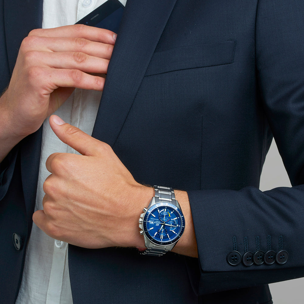 Reloj Edifice casual correa de acero inoxidable EFS-S510D-2AV