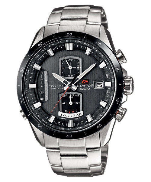 Reloj Edifice casual correa de acero inoxidable EQW-A1110DB-1A