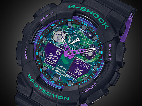 Reloj G-Shock deportivo correa de resina GA-100BL-1A