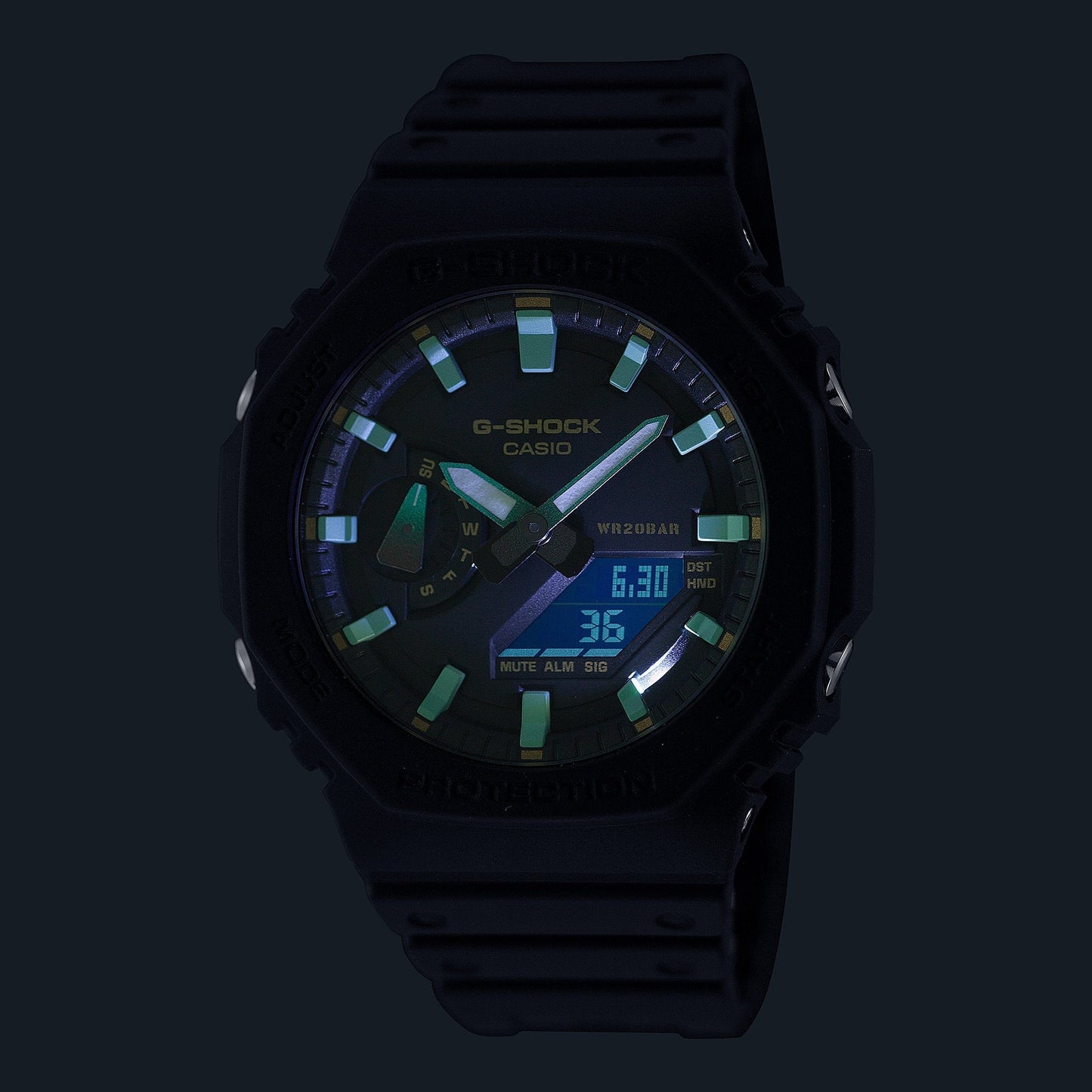 Reloj G-Shock deportivo correa de resina GA-2100RC-1A