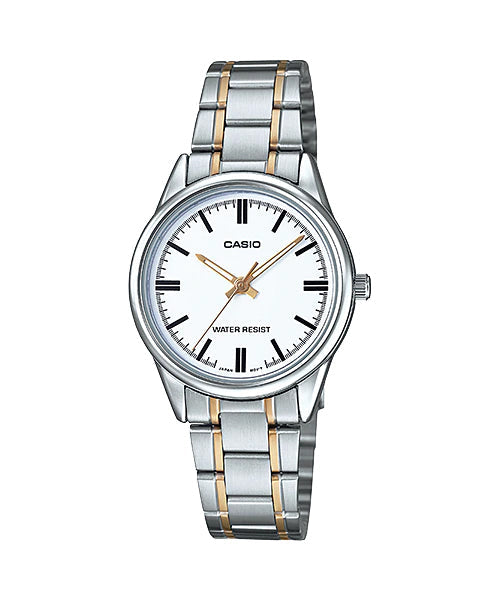Reloj casual correa de acero inoxidable LTP-V005SG-7A