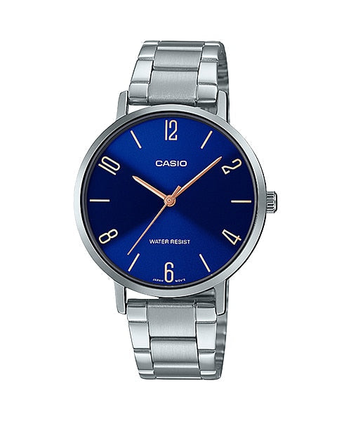 Reloj casual correa de acero inoxidable LTP-VT01D-2B2