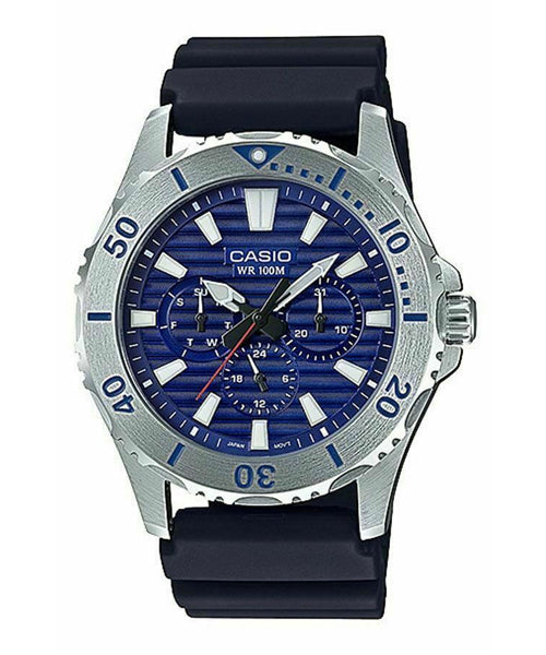 Reloj casual correa de resina MTD-1086-2AV