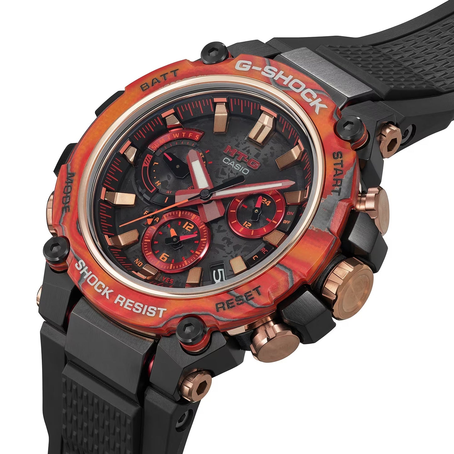 Reloj G-Shock deportivo correa de resina edición limitada que celebran el 40º aniversario MTG-B3000FR-1A