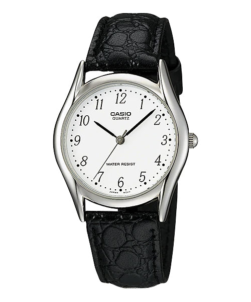 Reloj casual correa de cuero MTP-1094E-7A
