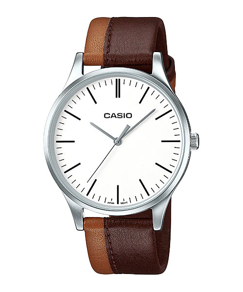 Reloj casual correa de cuero MTP-E133L-5E