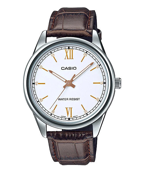 Reloj casual correa de cuero MTP-V005L-7B3