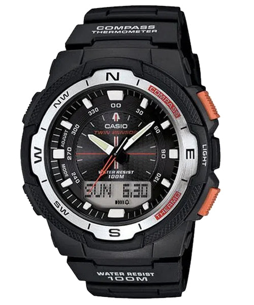 Reloj casual correa de resina SGW-500H-1BV
