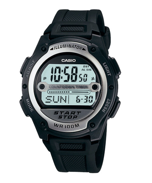 Reloj casual correa de resina W-756-1AV