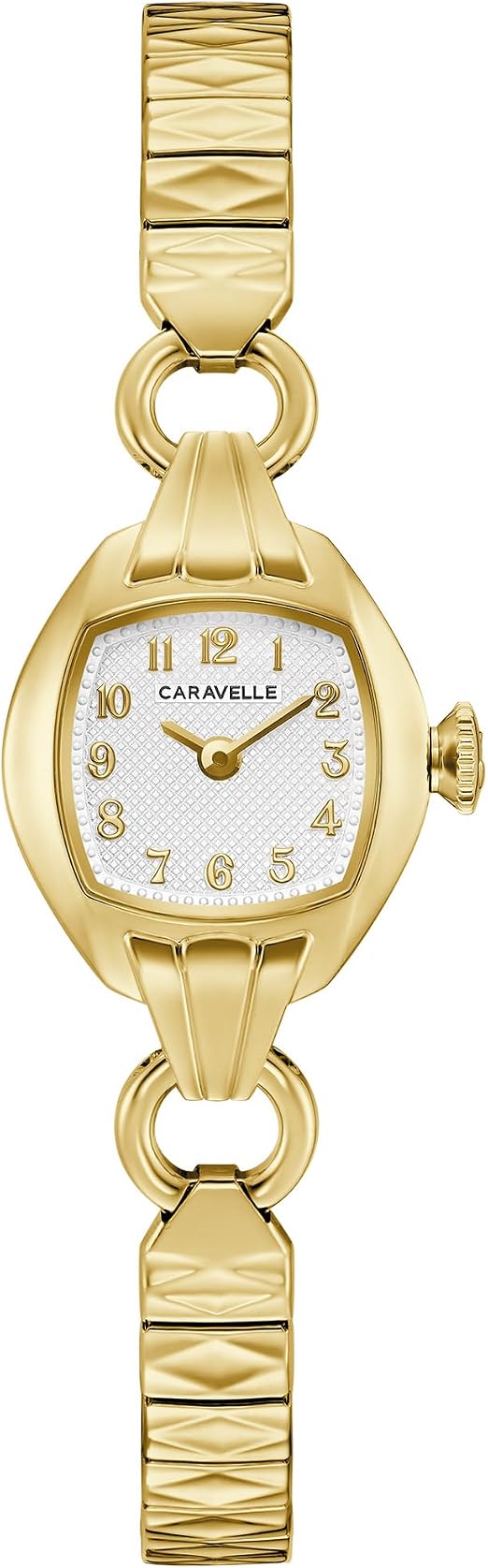Caravelle by Bulova 44L267 — Cocktail Vintage Classic Esfera Plateada / Tono Dorado