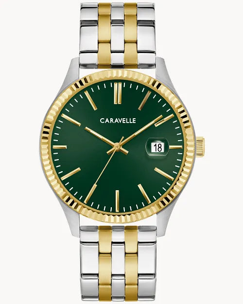 Caravelle by Bulova 45B162 — Classic Dress Esfera Verde / Dos Tonos