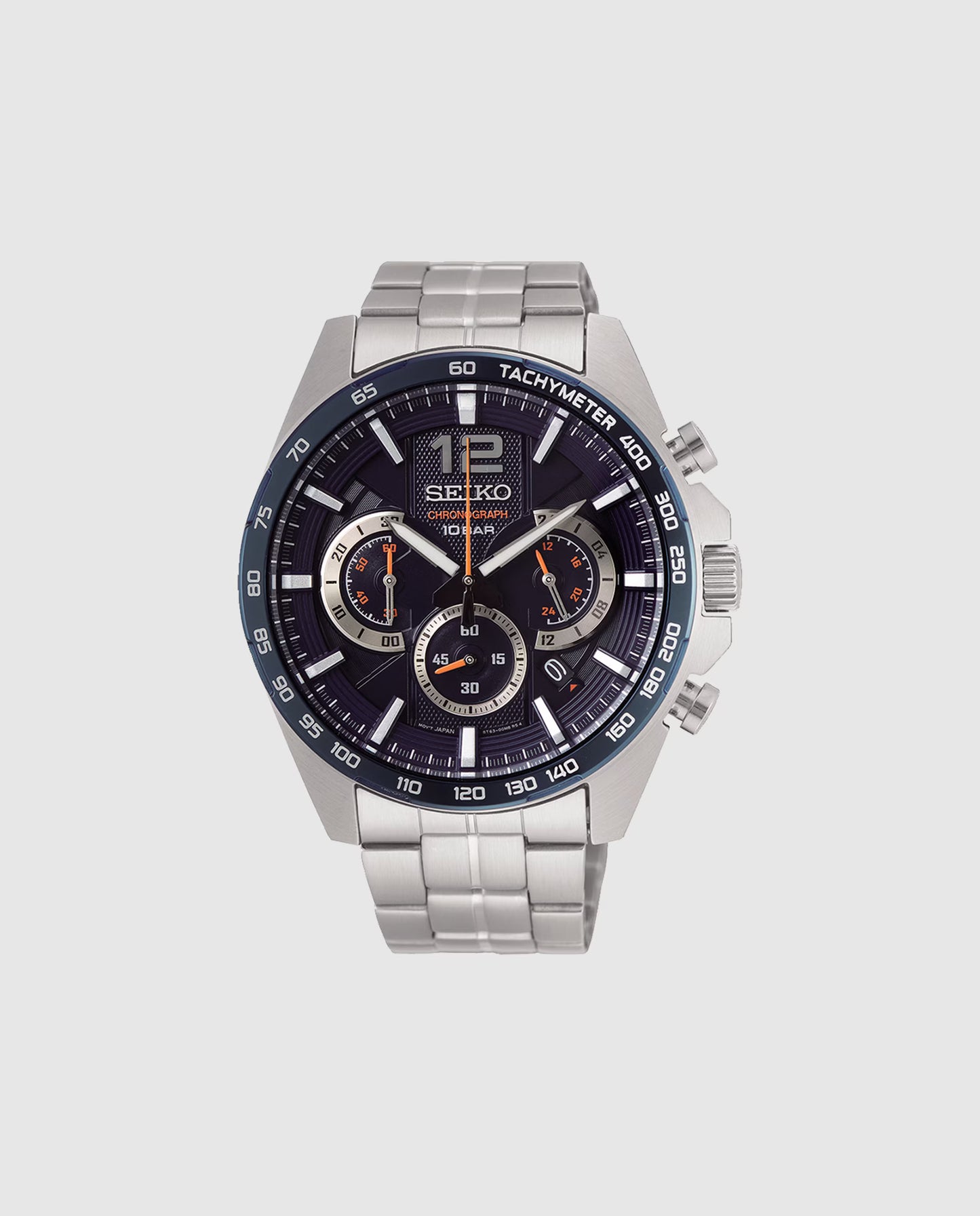 Seiko Chronograph SSB345P1 — Esfera Negra / Acero