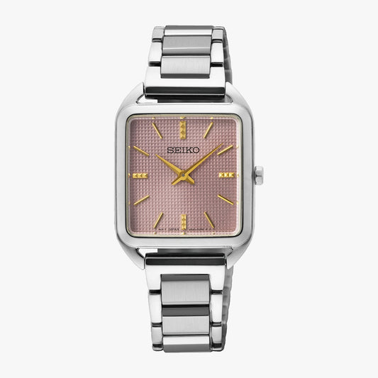 Seiko Essentials Dama Plateado / Rosa Dorado — SWR077P1