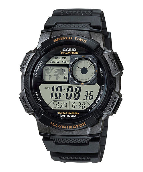 Reloj casual correa de resina AE-1000W-1AV