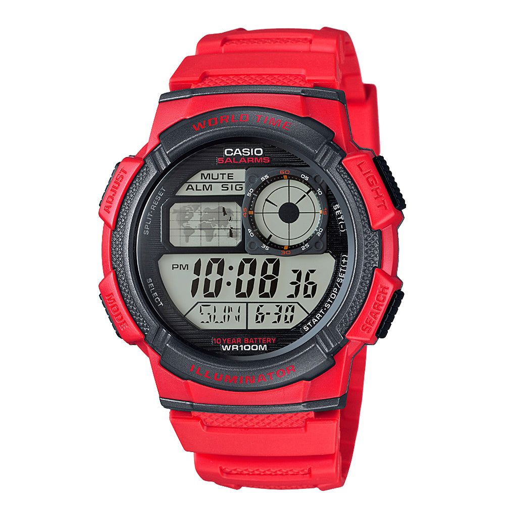 Reloj casual correa de resina AE-1000W-4AV