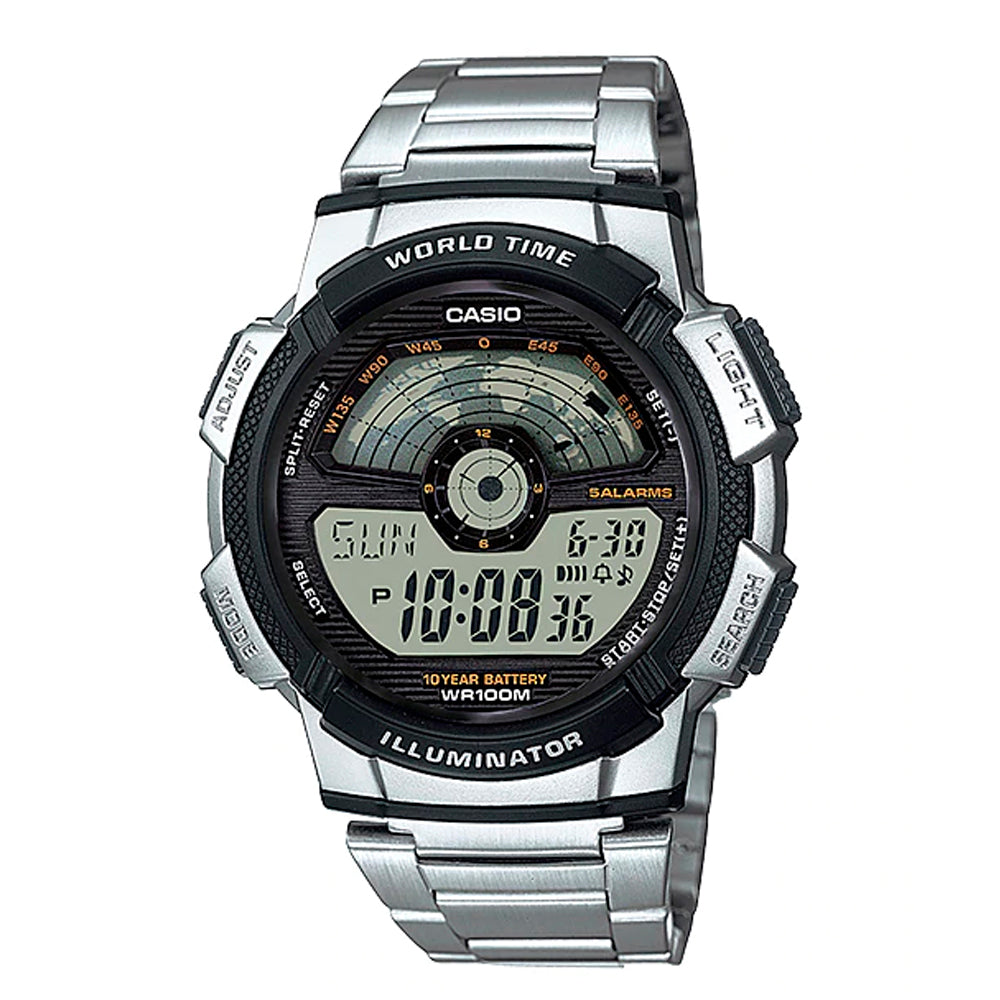 Reloj casual correa de acero inoxidable AE-1100WD-1AV