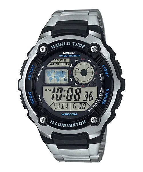 Reloj casual correa de acero inoxidable AE-2100WD-1AV