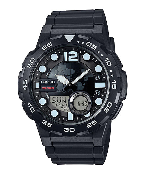 Reloj casual correa de resina AEQ-100W-1AV