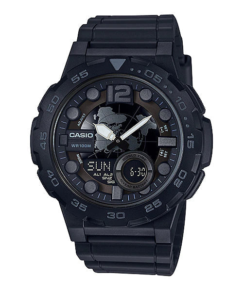 Reloj casual correa de resina AEQ-100W-1BV