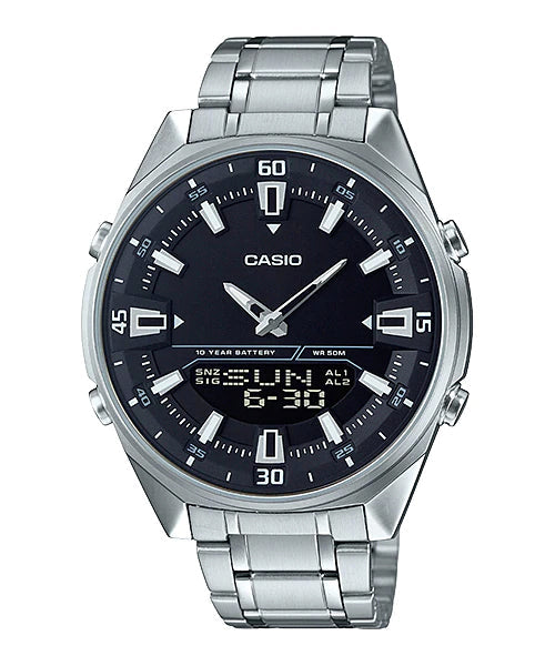 Reloj casual correa de acero inoxidable AMW-830D-1AV