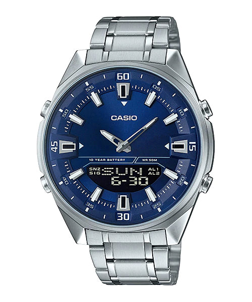 Reloj casual correa de acero inoxidable AMW-830D-2AV