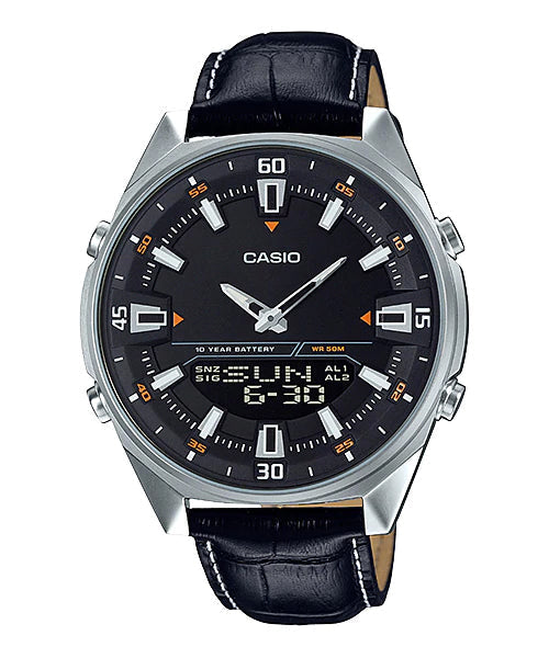 Reloj casual correa de cuero AMW-830L-1AV