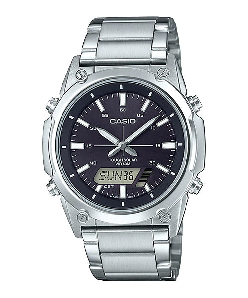 Reloj casual correa de acero inoxidable AMW-S820D-1AV