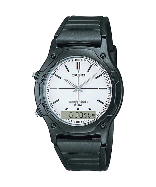 Reloj casual correa de resina AW-49H-7EV