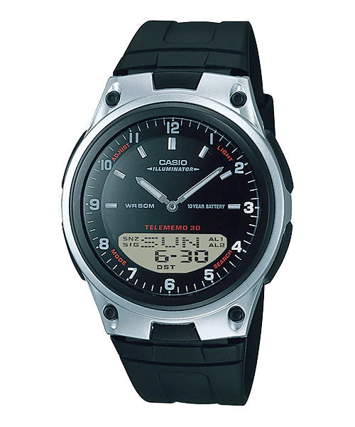 Reloj casual correa de resina AW-80-1AV