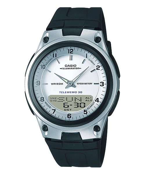 Reloj casual correa de resina AW-80-7AV