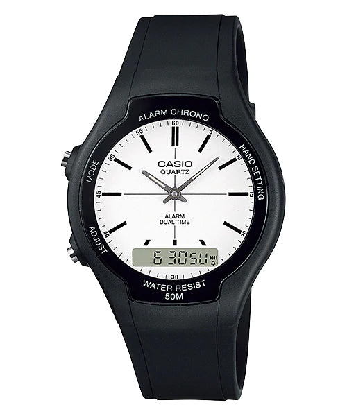 Reloj casual correa de resina AW-90H-7EV