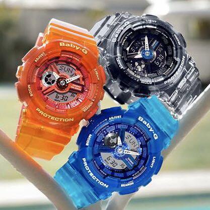 Reloj Baby-G deportivo correa de resina BA-110JM-1A