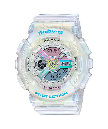 Reloj Baby-G deportivo correa de resina BA-110PL-7A2