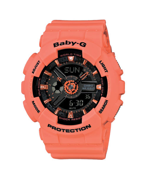 Reloj Baby-G deportivo correa de resina BA-111-4A2
