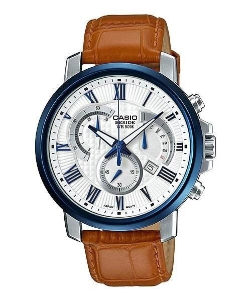 Reloj casual correa de cuero BEM-520BUL-7A2V