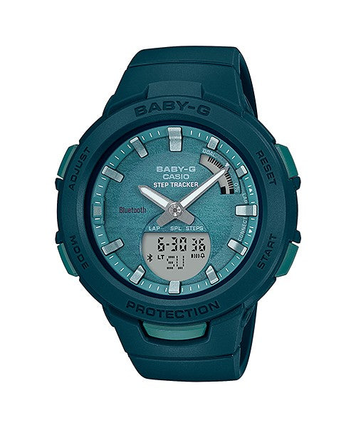 Reloj Baby-G deportivo correa de resina BSA-B100AC-3A