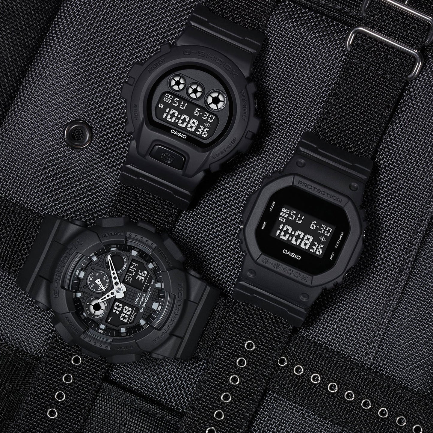 Reloj G-Shock deportivo correa de nylon DW-5600BBN-1